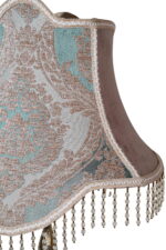 Imperial Velvet & Brass Table Lamp - Image 4