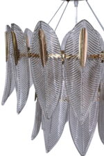 Gilded Laurel Leaf Chandelier - Image 8