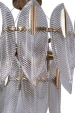 Gilded Laurel Leaf Chandelier - Image 11