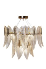 Gilded Laurel Leaf Chandelier