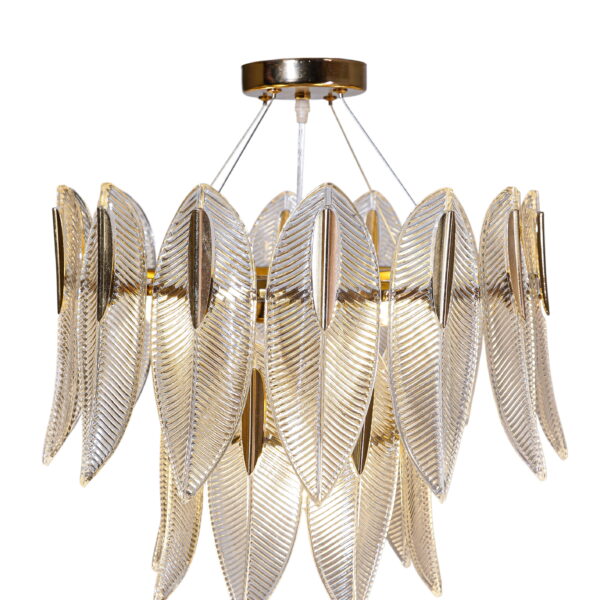 Gilded Laurel Leaf Chandelier