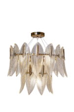 Gilded Laurel Leaf Chandelier - Image 5