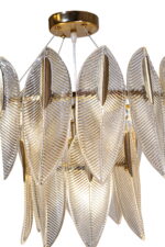 Gilded Laurel Leaf Chandelier - Image 6