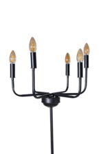 Noir Hex-Candelabra Floor Lamp - Image 4