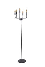 Noir Hex-Candelabra Floor Lamp
