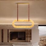 Aura Alabaster Oblong Chandelier - Image 3