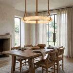 The Celine Collection Circular Alabaster Halo Chandelier - Image 7