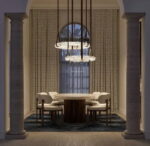 The Celine Collection Circular Alabaster Halo Chandelier - Image 5
