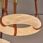 The Celine Collection Circular Alabaster Halo Chandelier - Image 11