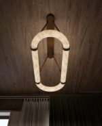 Aura Alabaster Oblong Chandelier - Image 2