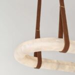 Aura Alabaster Oblong Chandelier - Image 3
