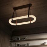 Aura Alabaster Oblong Chandelier - Image 5