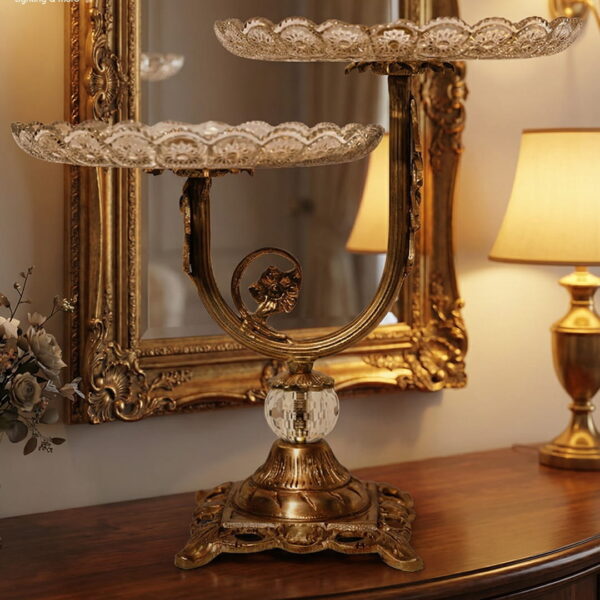 Crystal Palace 2-Tier Serving Stand