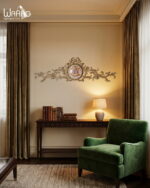 Royal Gilded Crest Pediment