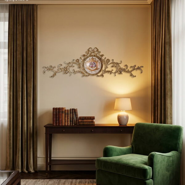 Royal Gilded Crest Pediment