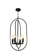 Obsidian Halo Cage Chandelier - Image 4
