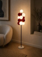 The Crimson Bloom Floor Lamp