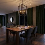 Obsidian Frame Prism Chandelier
