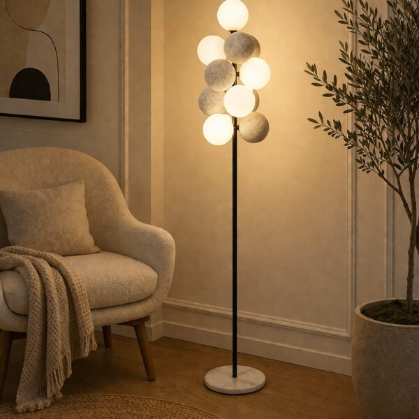 The Nordic Stone Bloom Floor Lamp