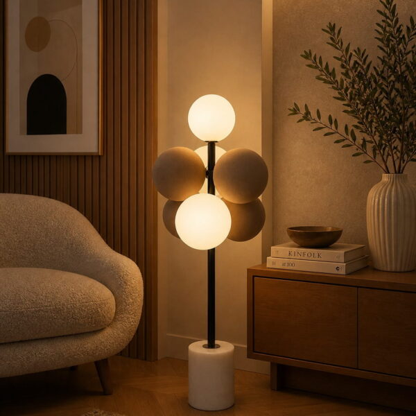 Beige Harmony Cluster Table Lamp
