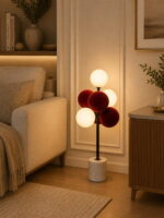 Red Art Cluster Table Lamp