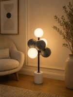 Urban Grey Cluster Table Lamp