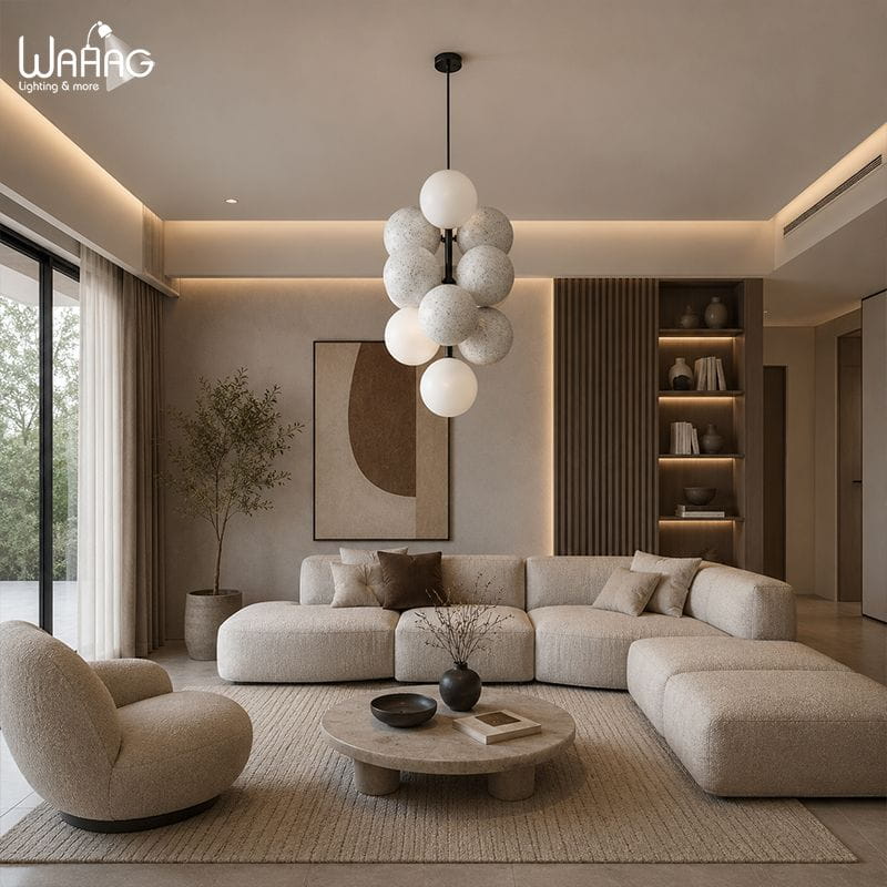 WhatsApp Image 2026-05-14 at 4.32.18 PM The Nordic Stone Bloom Pendant Light - Image 1