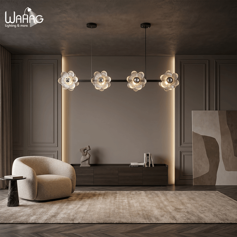 6 (1) The BLOOM Linear Chandelier - Image 1