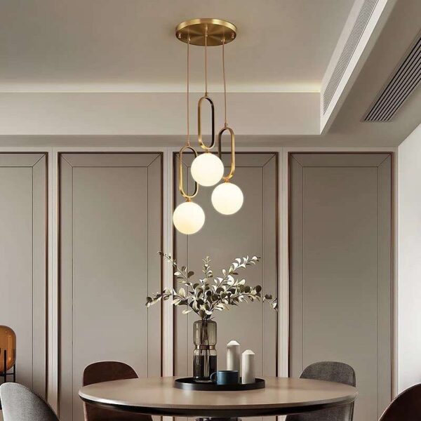 Modern Triple Globe Pendant Light