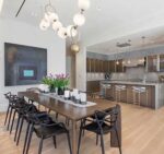 Modern Orbital Pearl String Chandelier 120cm - Image 11