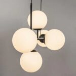 Modern Linear 6 Globe Black Pendant - Image 4