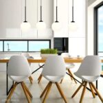 Modern Linear 4 Globe Staggered Black Pendant - Image 4