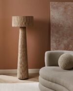 Handwoven Bamboo and Rattan Floor Lamp - Image 7