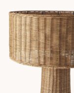 Handwoven Bamboo and Rattan Floor Lamp - Image 8