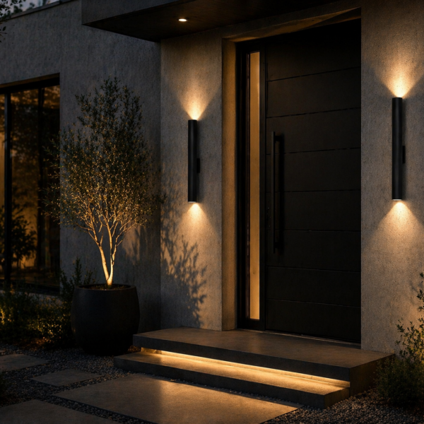 Modern Up Down Cylinder Wall Light 60x5cm G9