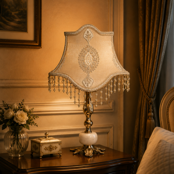 Guipure Brass Table Lamp