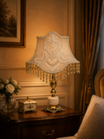 Classic Guipure Brass Table Lamp