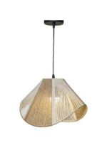 Handwoven Two Tone Wave Rope Pendant 35cm - Image 4