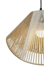 Handwoven Two Tone Wave Rope Pendant 35cm - Image 5
