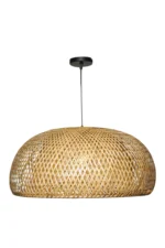 ⁦نجفة بامبو طبيعي منسوجة 60 سم⁩ - الصورة ⁦3⁩