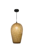 Double Layer Bamboo Vase Pendant Light 36cm - Image 3