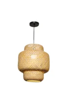 Triple Layer Bamboo Chandelier 50cm - Image 4