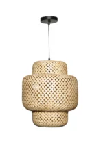 Triple Layer Bamboo Chandelier 50cm - Image 2
