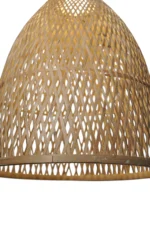 Natural Bamboo Bell Pendant Light 35cm - Image 3