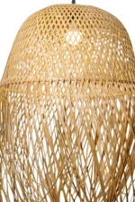 Natural Bamboo Fringed Chandelier 45cm - Image 4