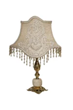 Classic Guipure Brass Table Lamp - Image 2