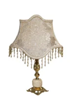 Regal Velvet Brass Lamp - Image 3