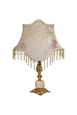 Regal Velvet Brass Lamp - Image 2