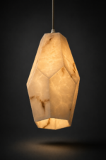 Geometric Natural Alabaster Pendant Light - Image 2