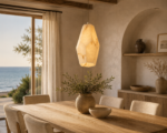 Geometric Natural Alabaster Pendant Light - Image 3
